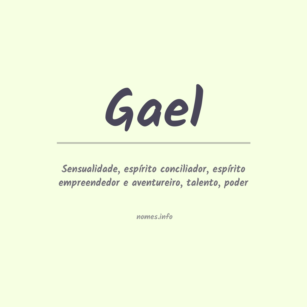 Significado do nome Gael