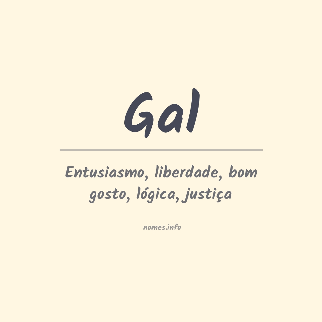 Significado do nome Gal