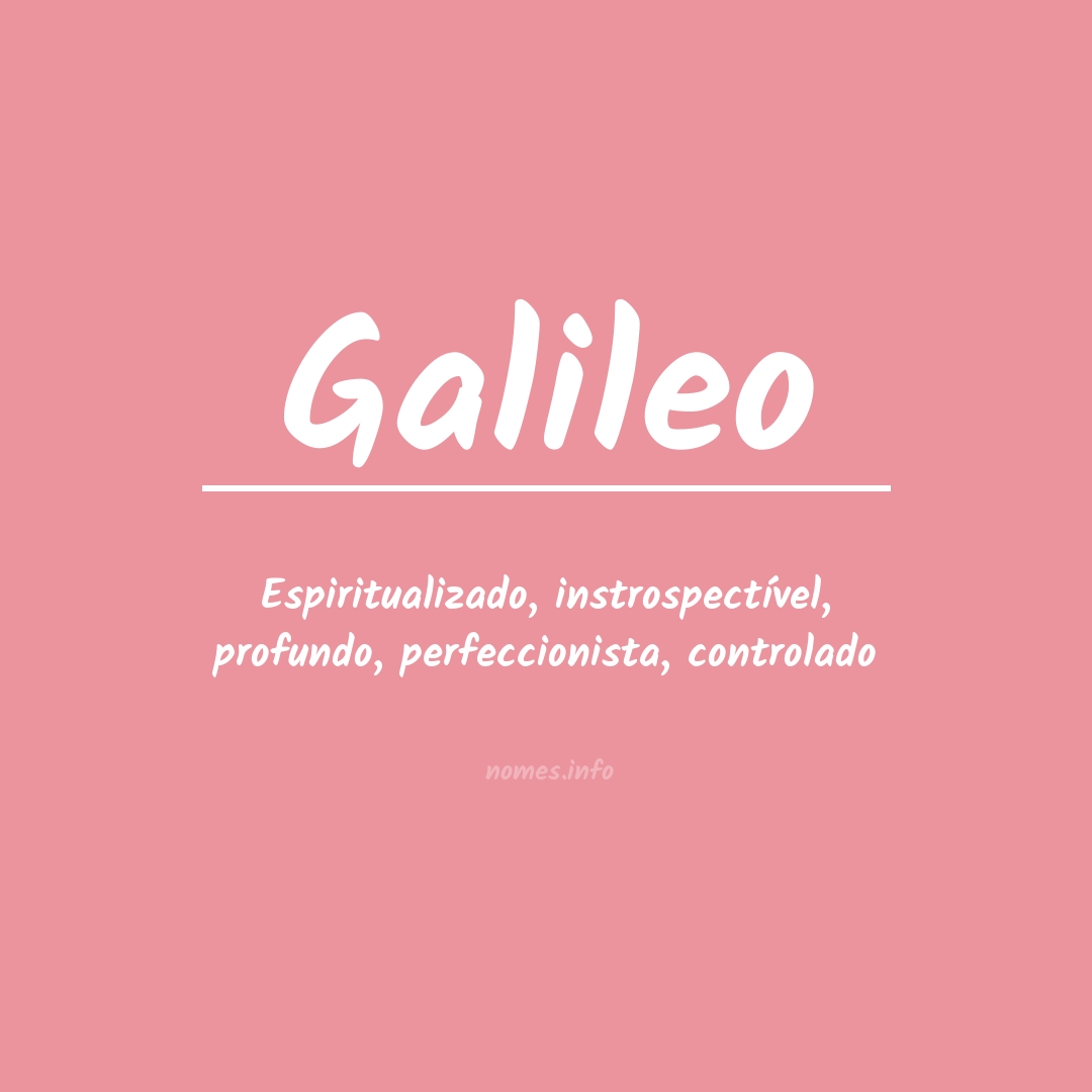 Significado do nome Galileo