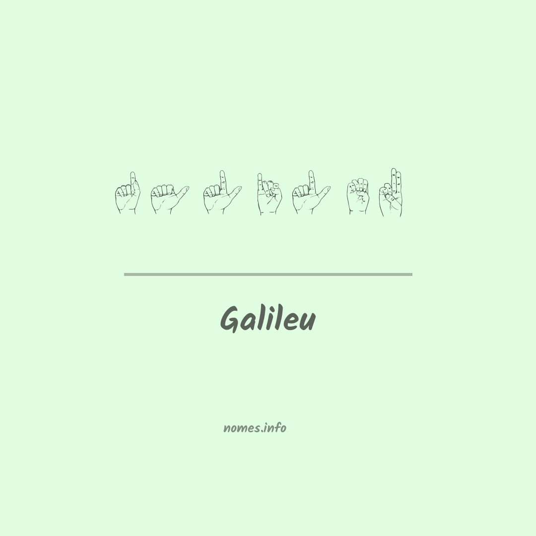 Galileu em Libras