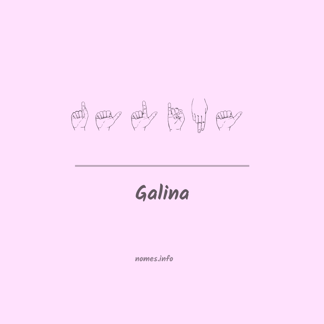 Galina em Libras
