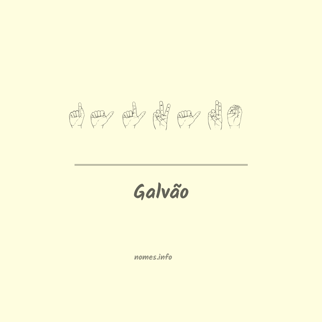 Galvão em Libras