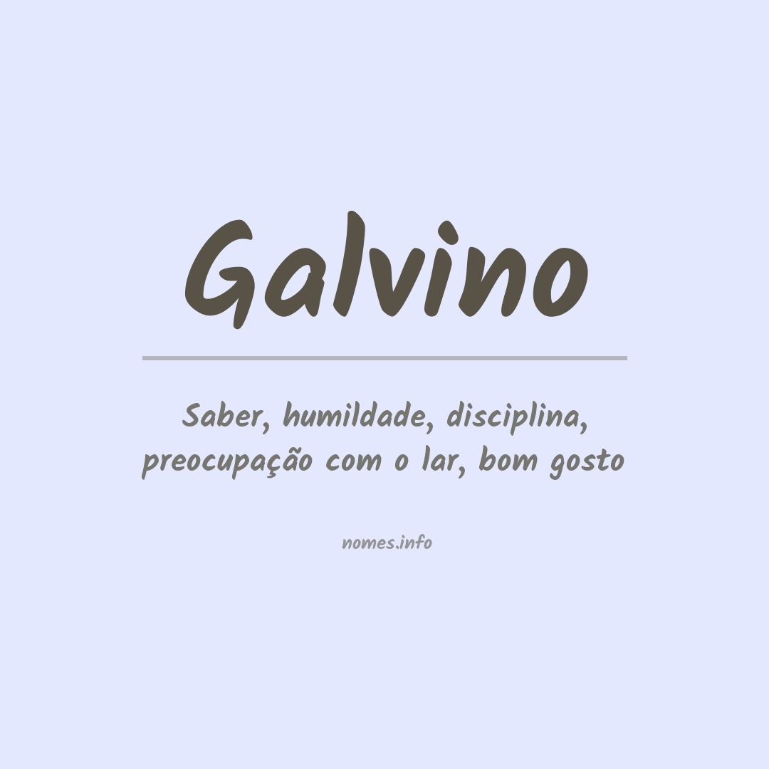 Significado do nome Galvino