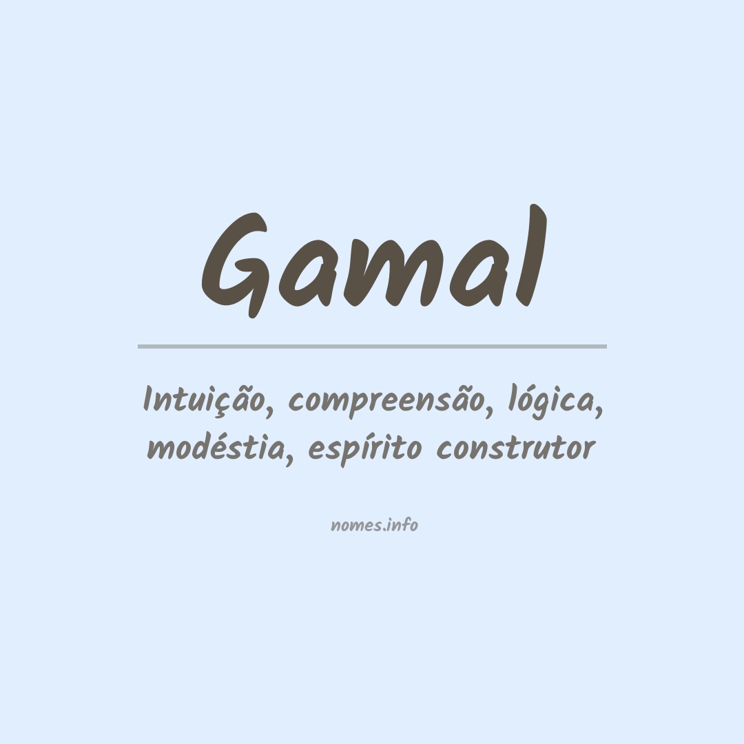 Significado do nome Gamal