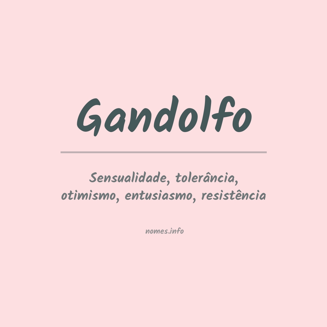 Significado do nome Gandolfo