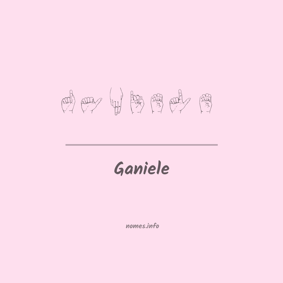 Ganiele em Libras