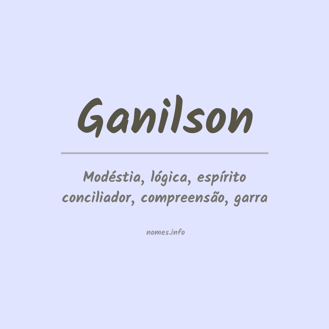 Significado do nome Ganilson