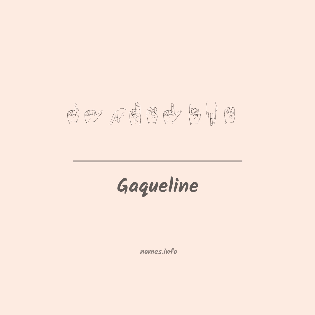 Gaqueline em Libras