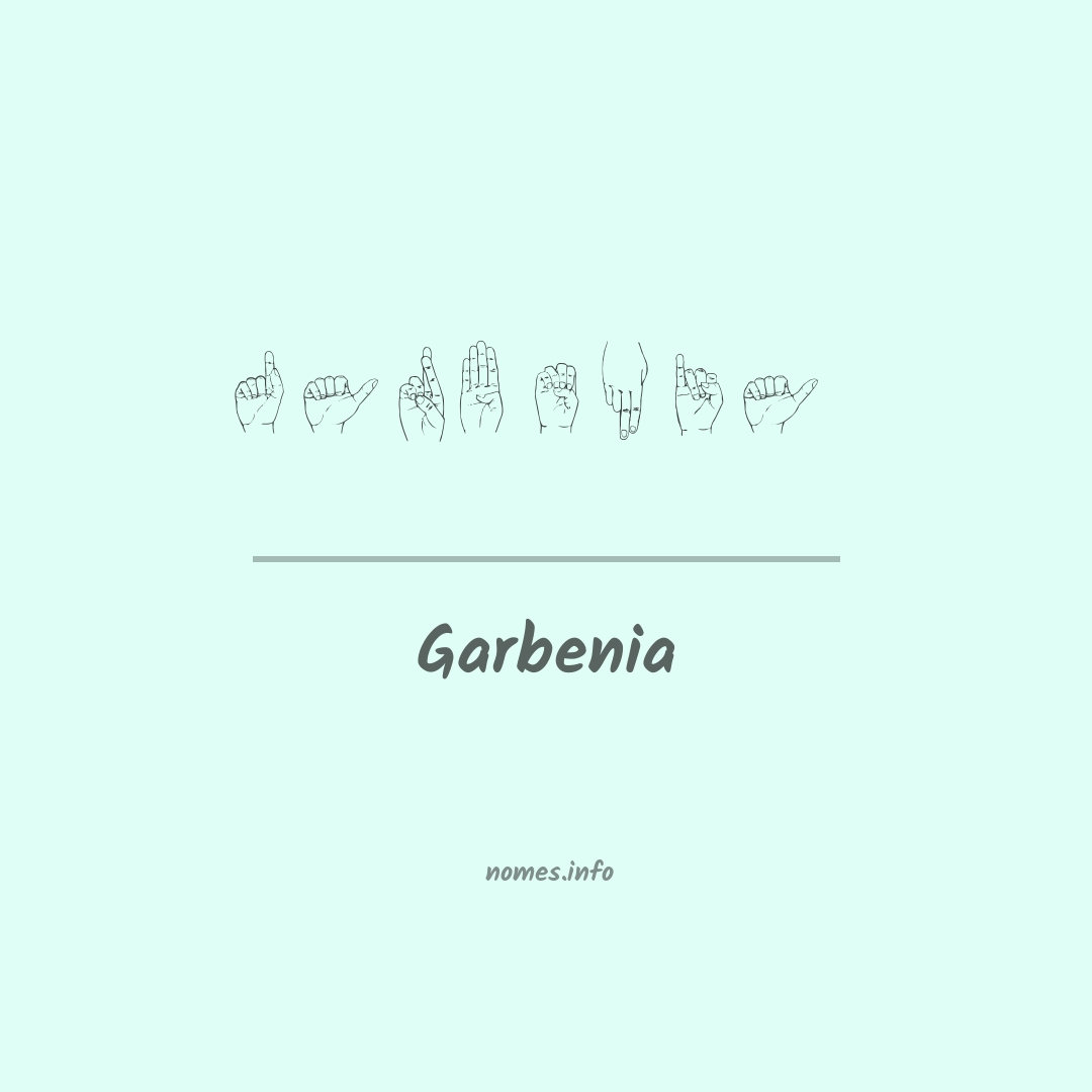 Garbenia em Libras