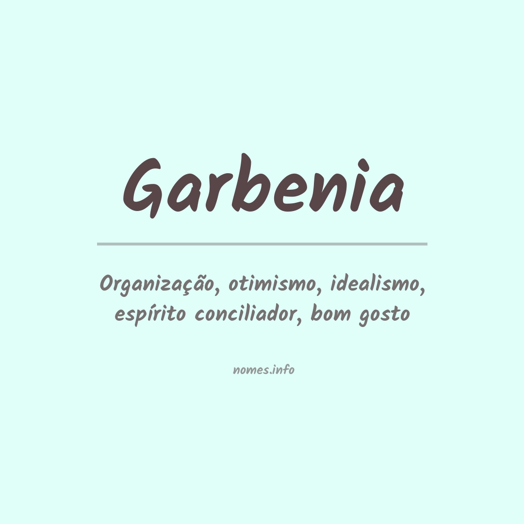 Significado do nome Garbenia