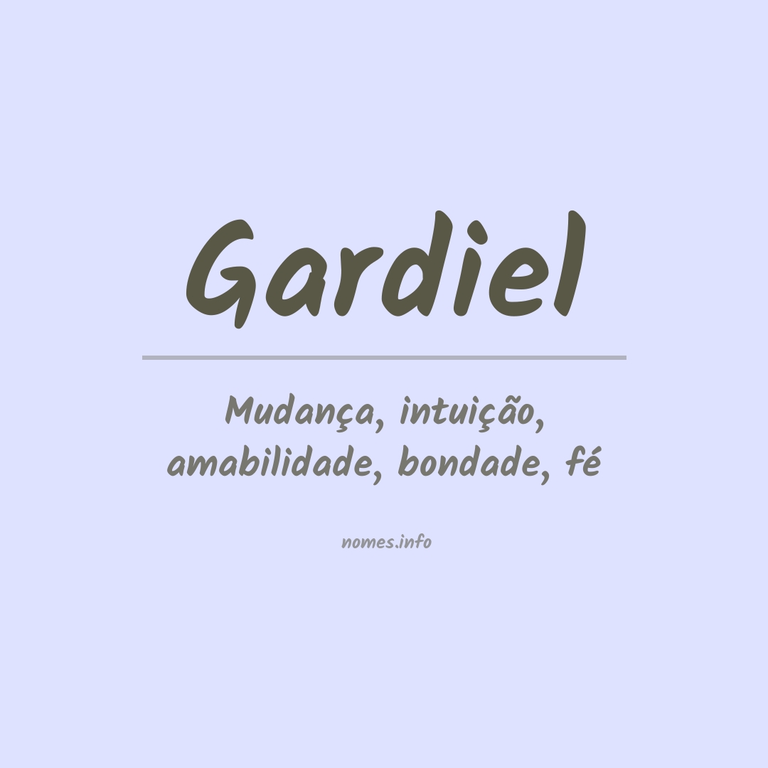 Significado do nome Gardiel