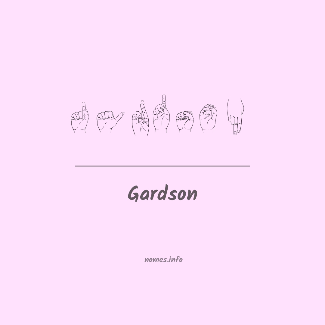 Gardson em Libras