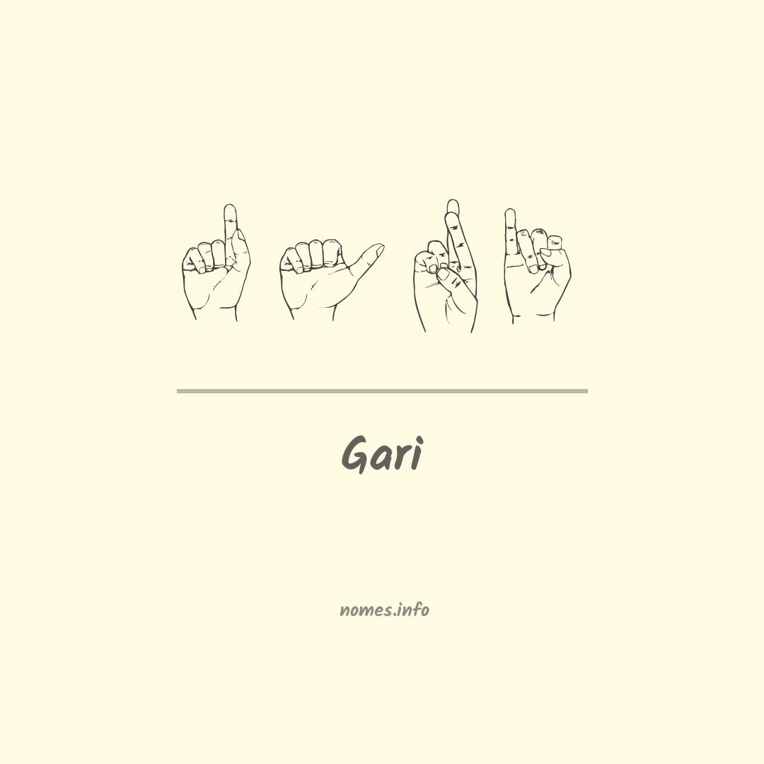 Gari em Libras
