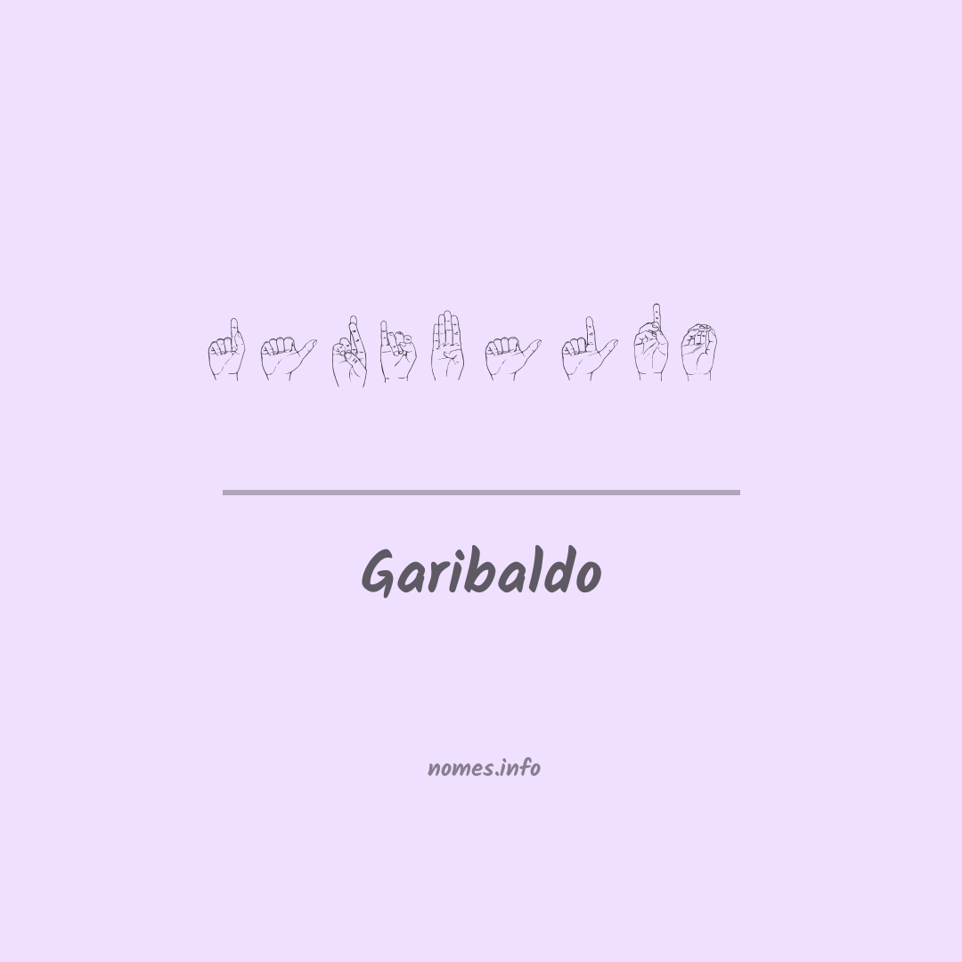 Garibaldo em Libras