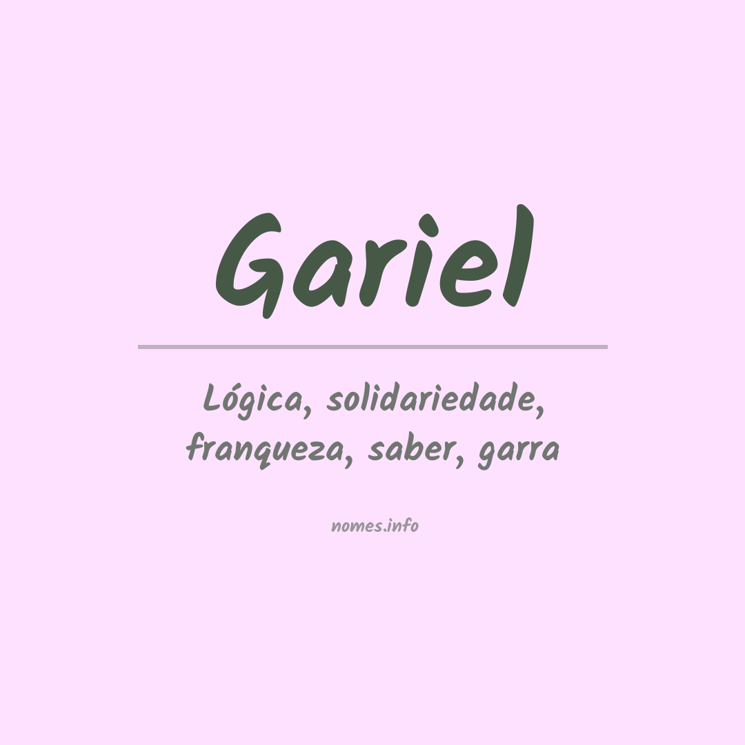 Significado do nome Gariel