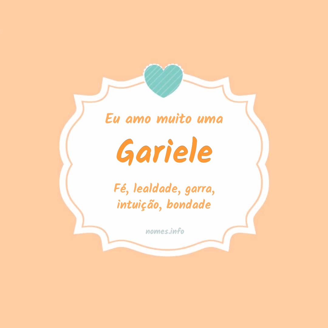 Eu amo muito Gariele