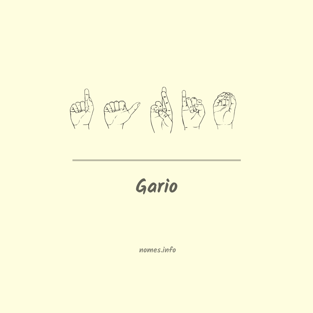 Gario em Libras