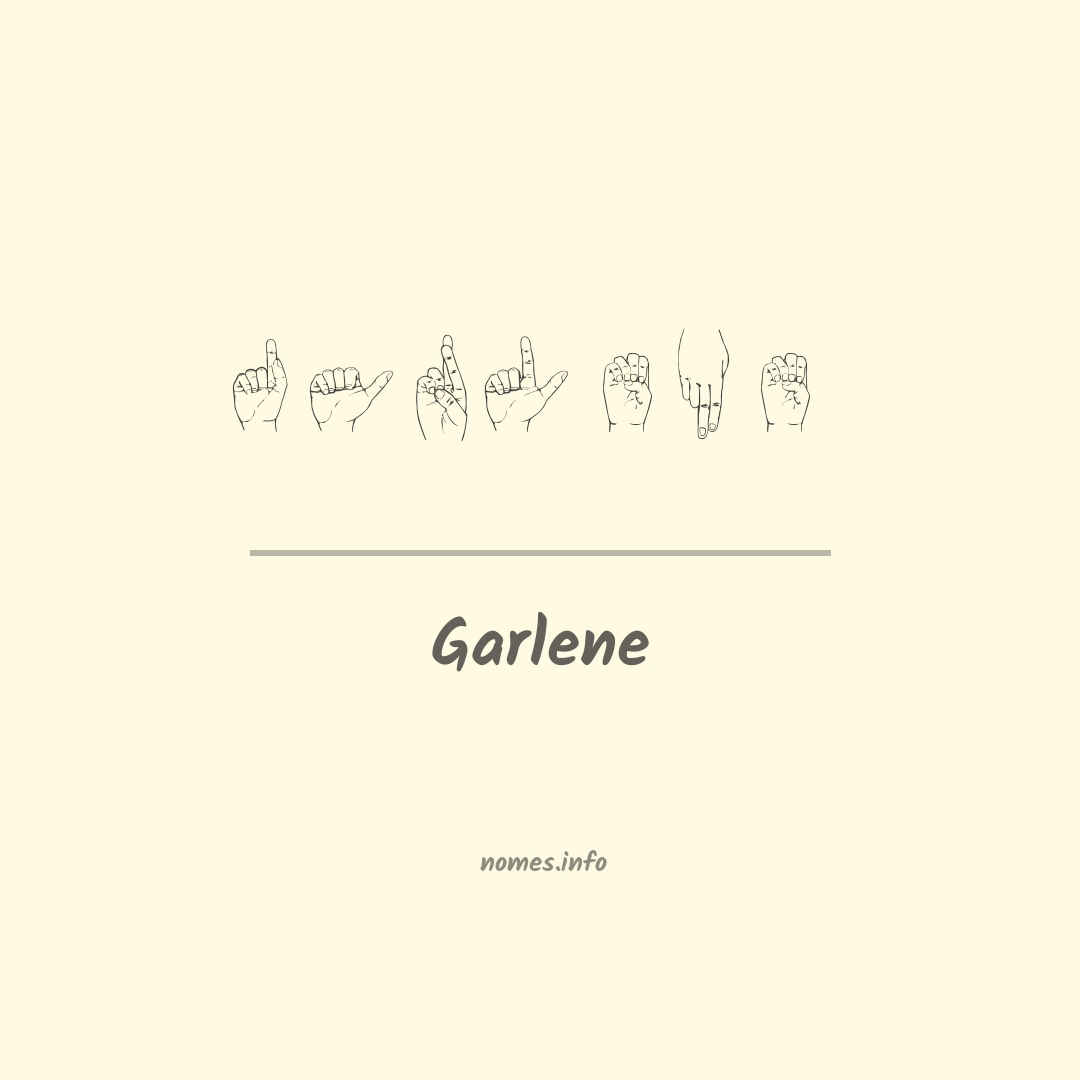 Garlene em Libras
