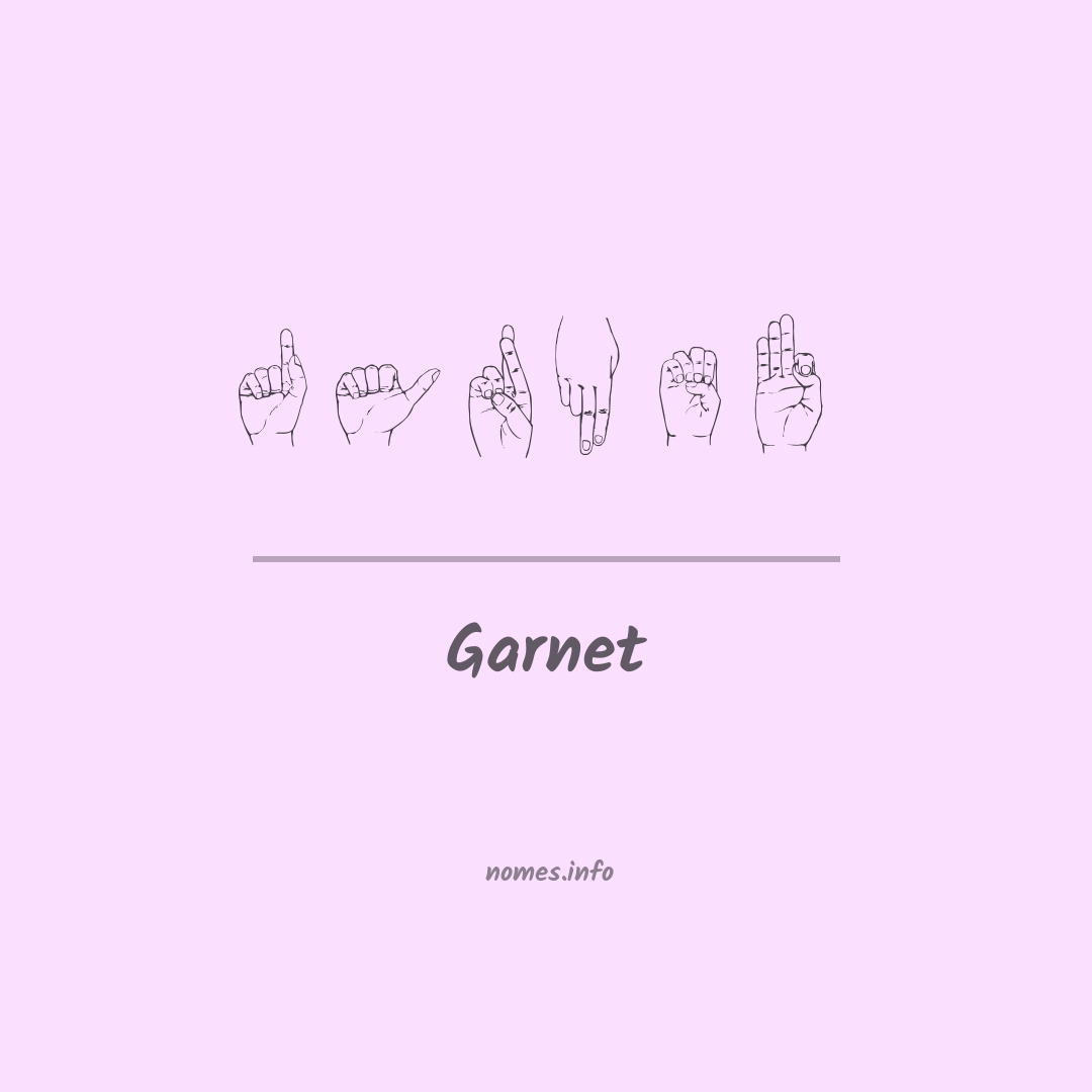 Garnet em Libras