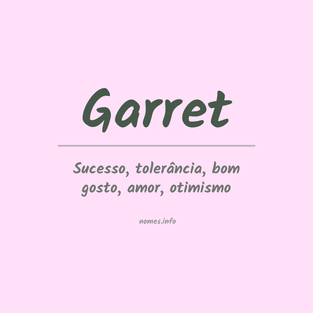 Significado do nome Garret