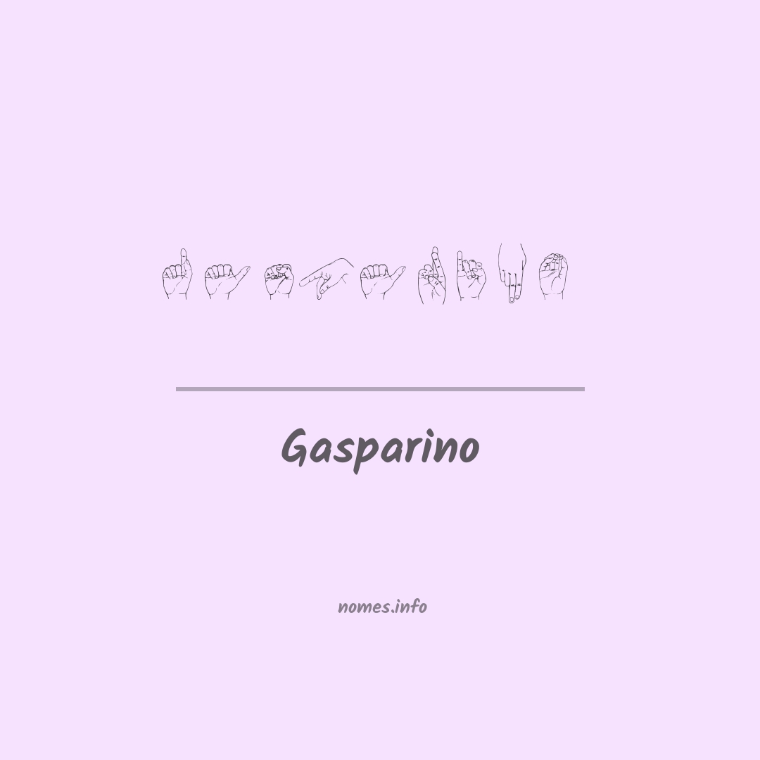 Gasparino em Libras