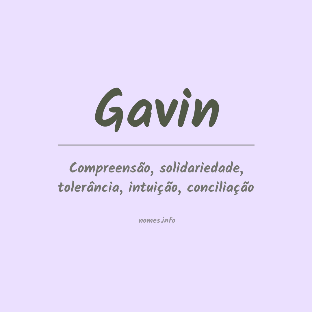 Significado do nome Gavin