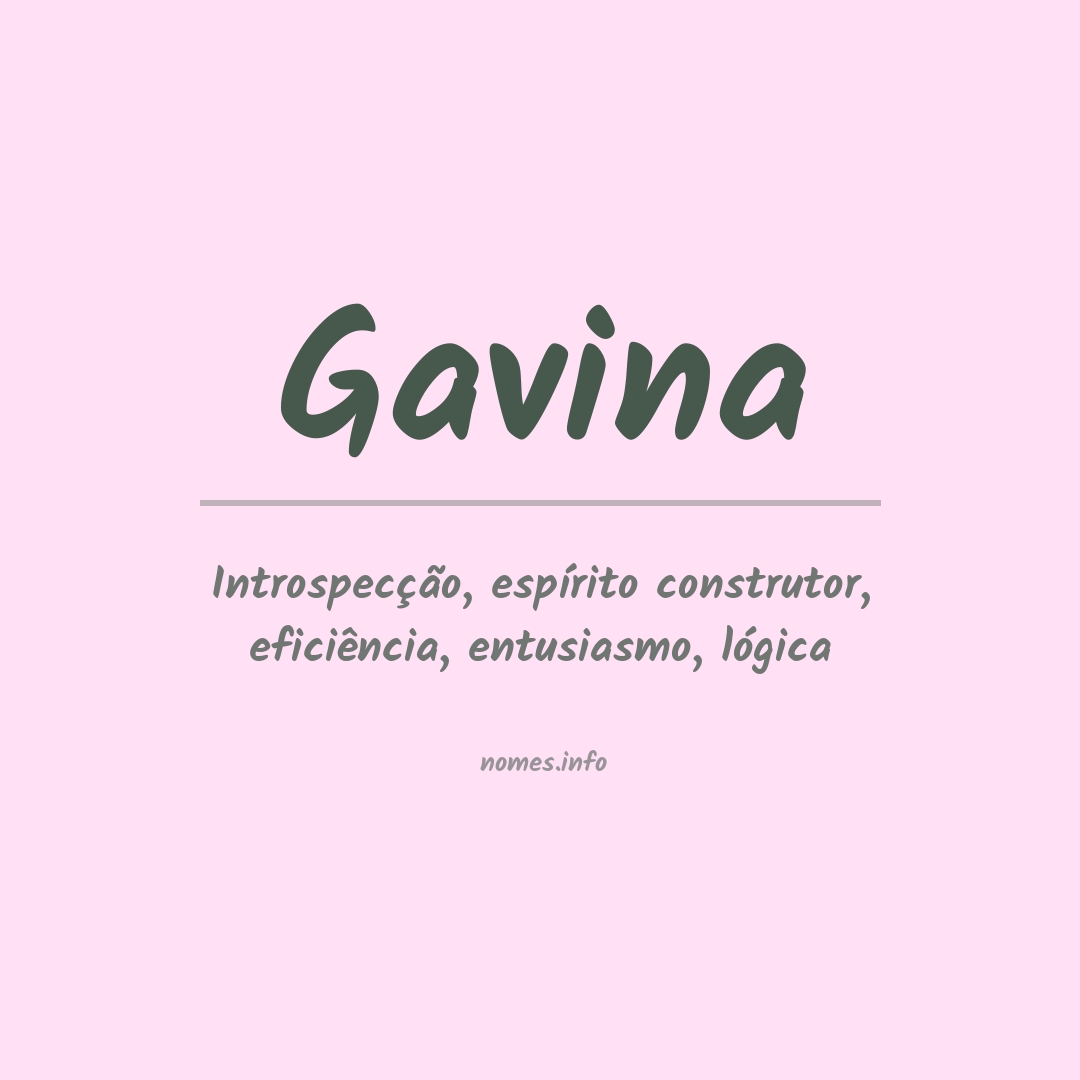 Significado do nome Gavina