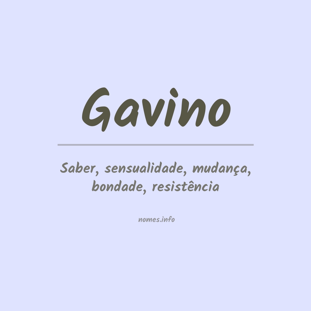 Significado do nome Gavino