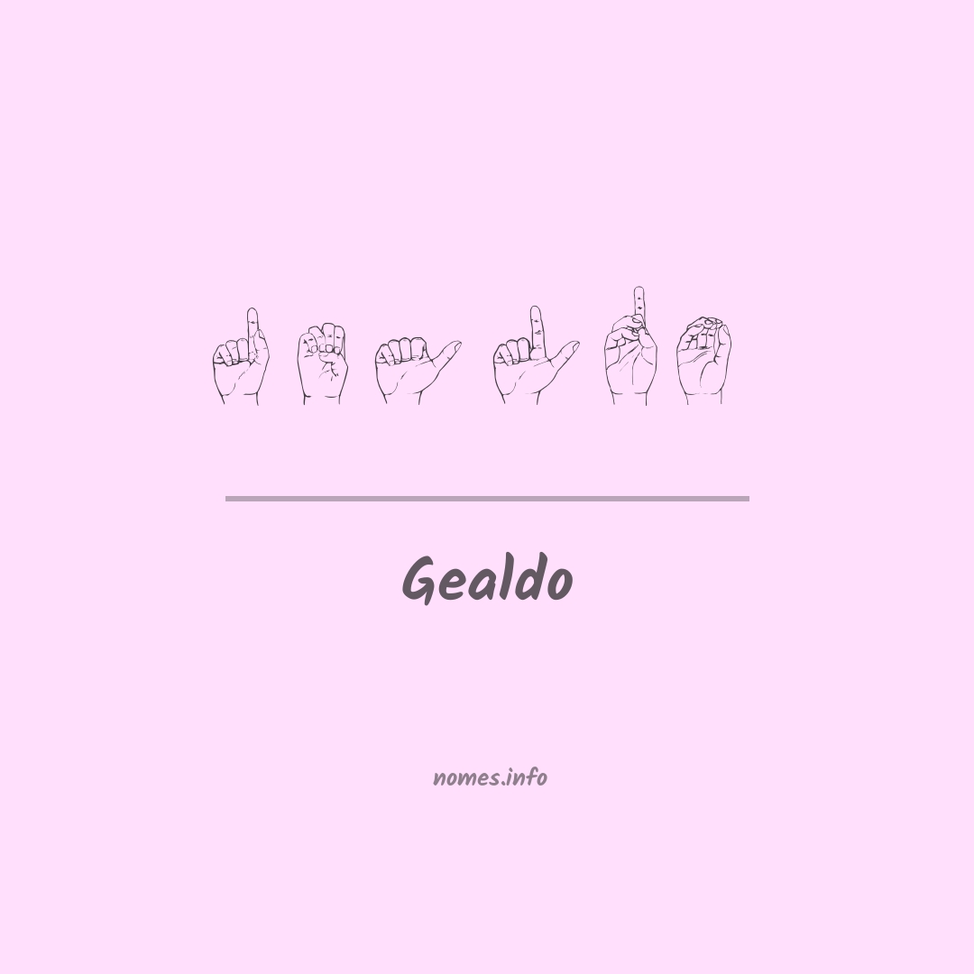 Gealdo em Libras