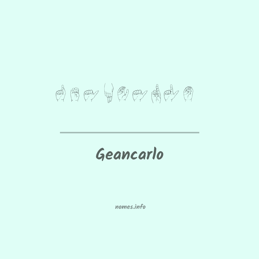 Geancarlo em Libras