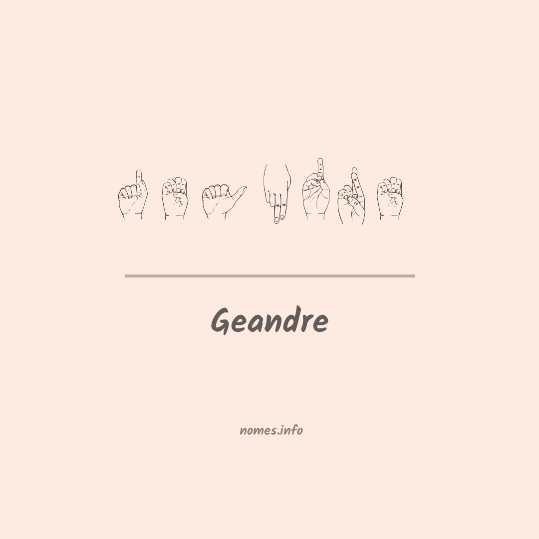 Geandre em Libras