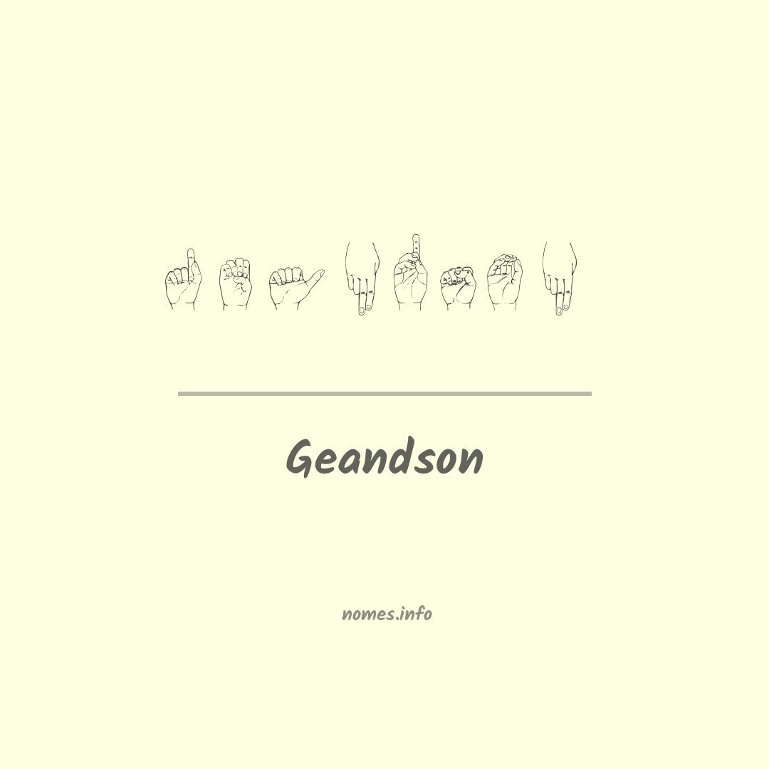 Geandson em Libras