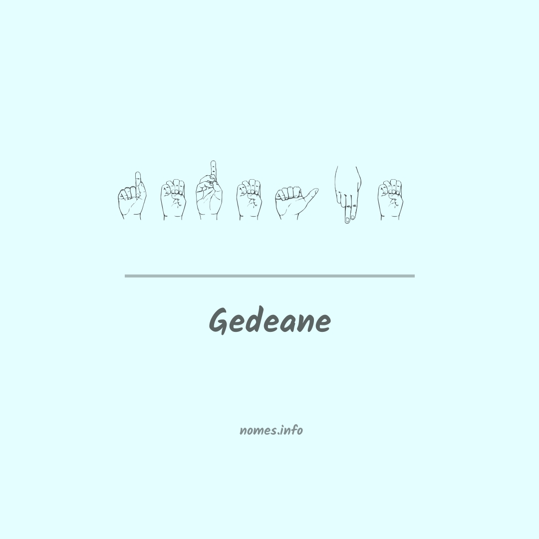 Gedeane em Libras