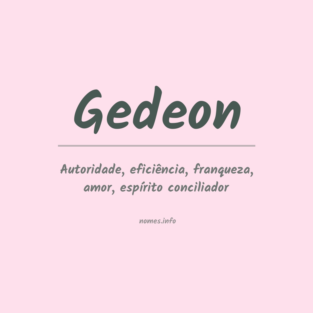 Significado do nome Gedeon