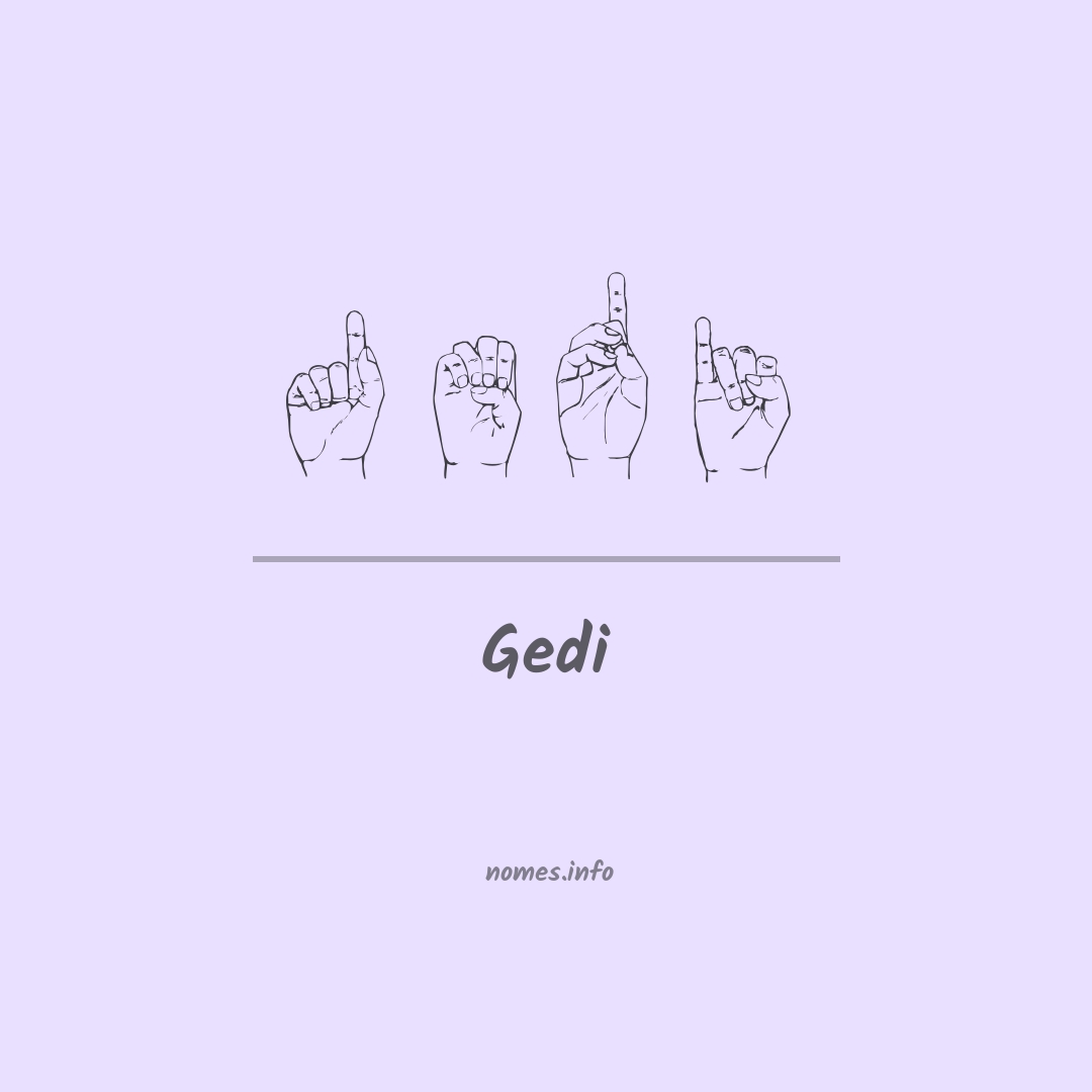 Gedi em Libras