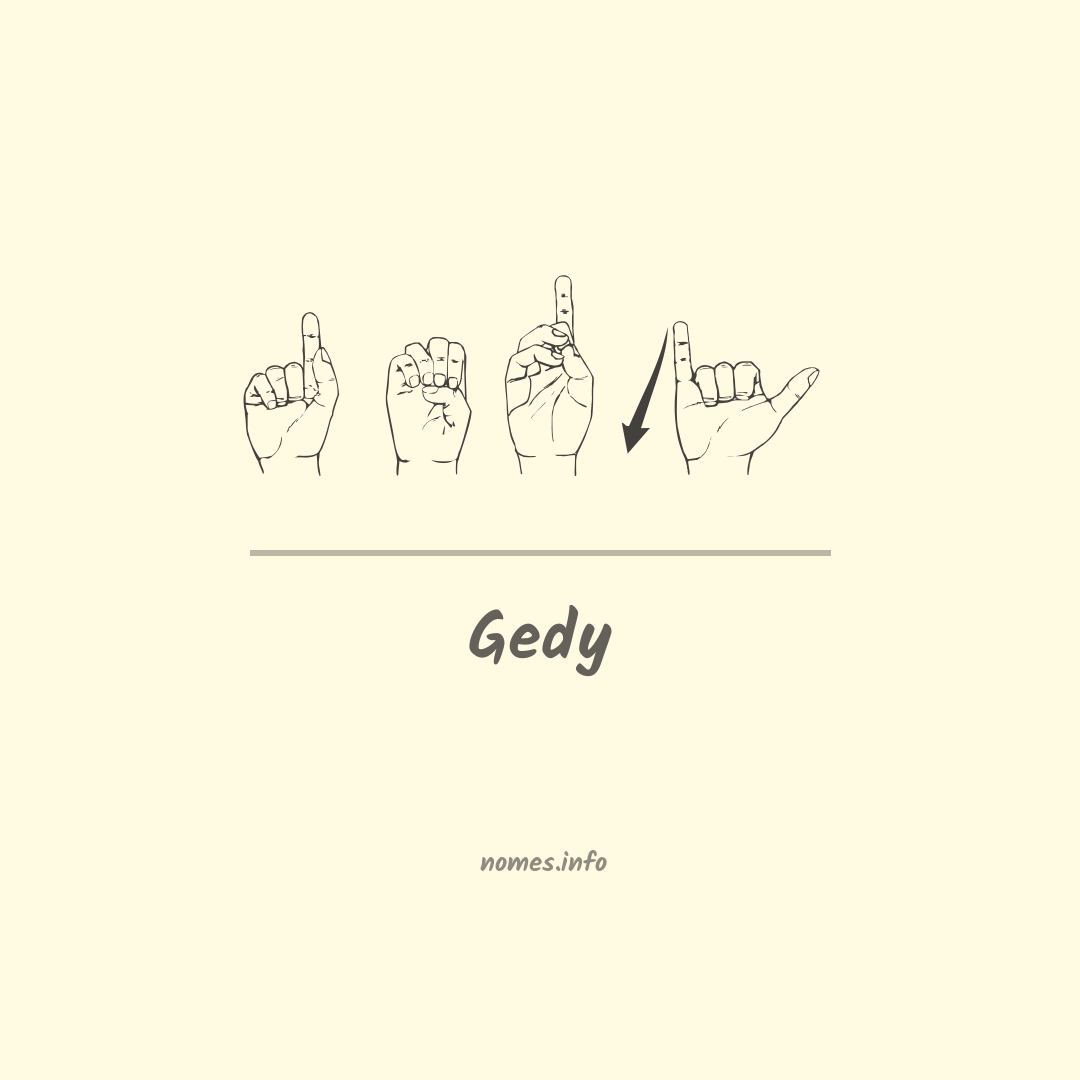 Gedy em Libras