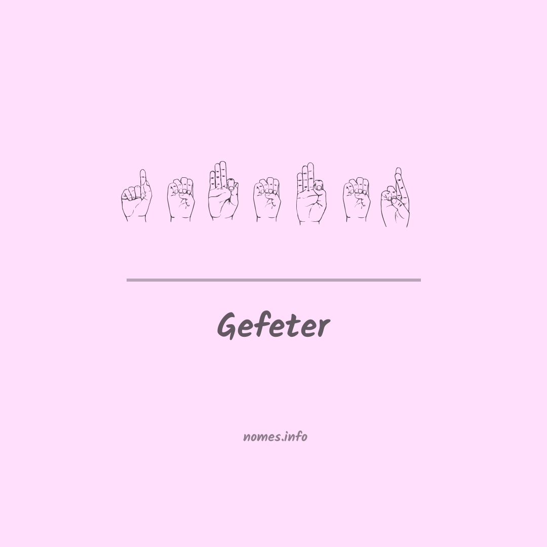 Gefeter em Libras
