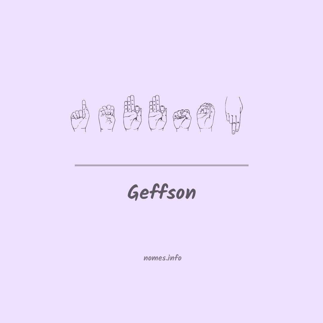 Geffson em Libras