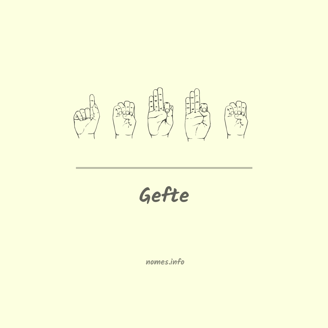 Gefte em Libras