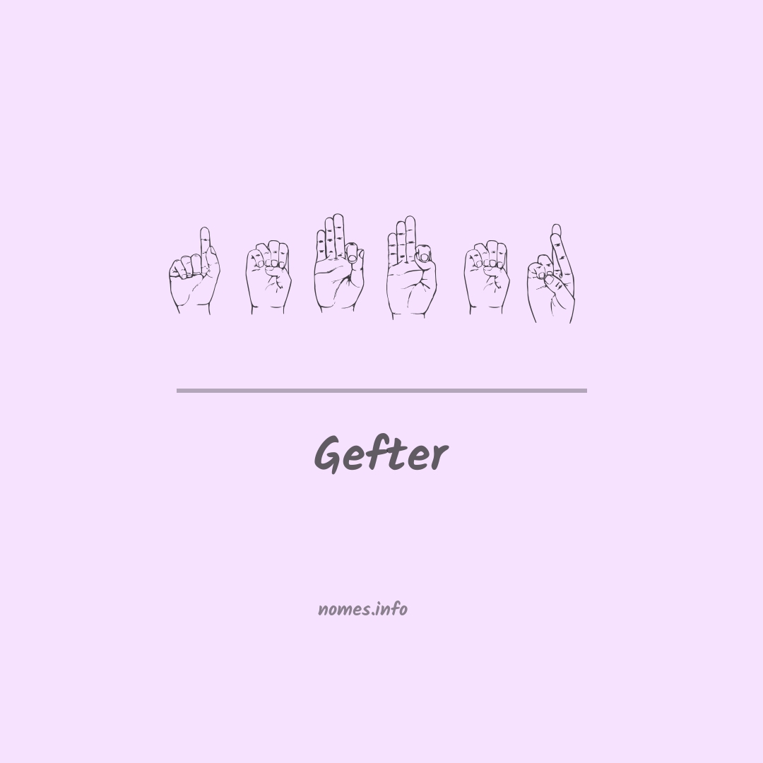 Gefter em Libras
