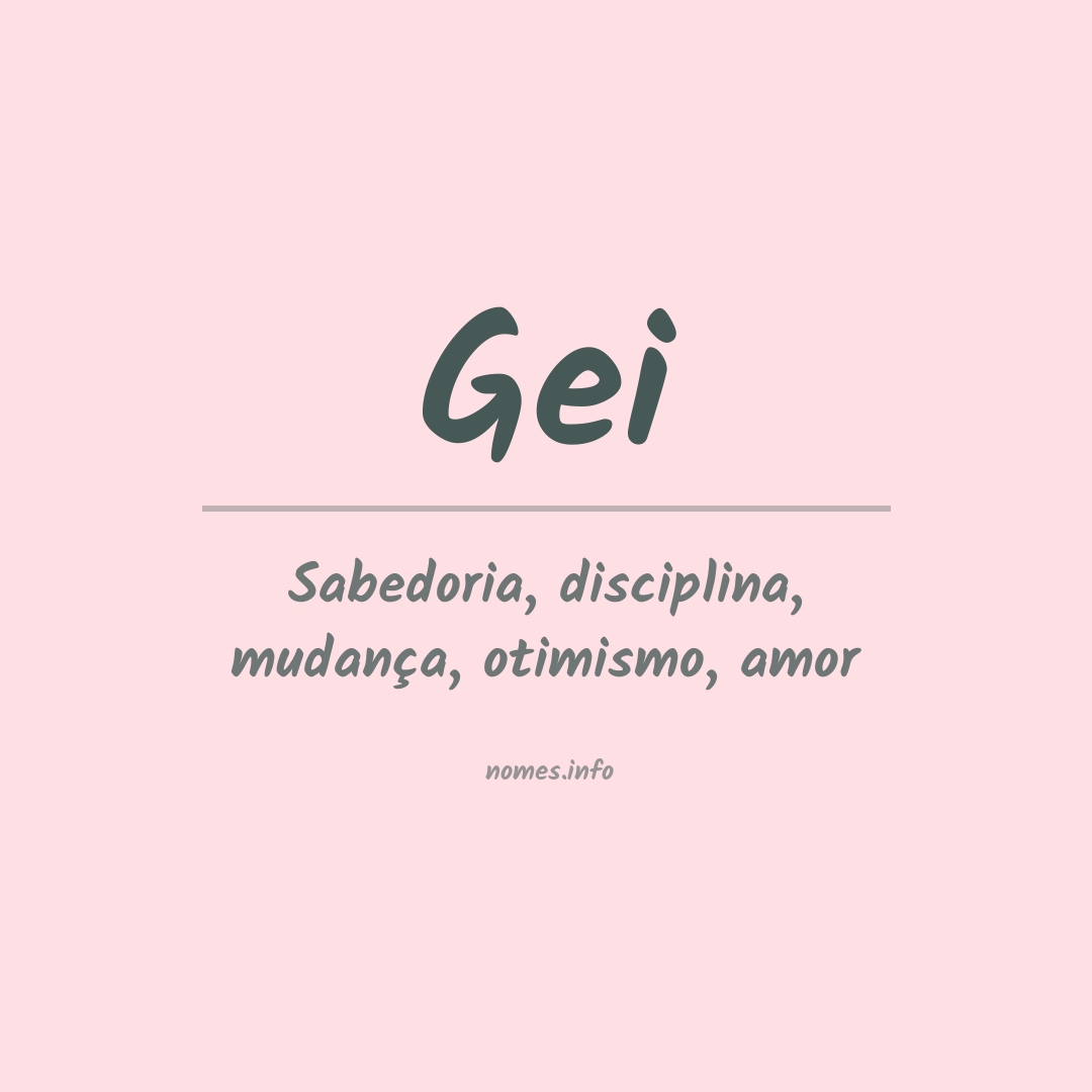 Significado do nome Gei