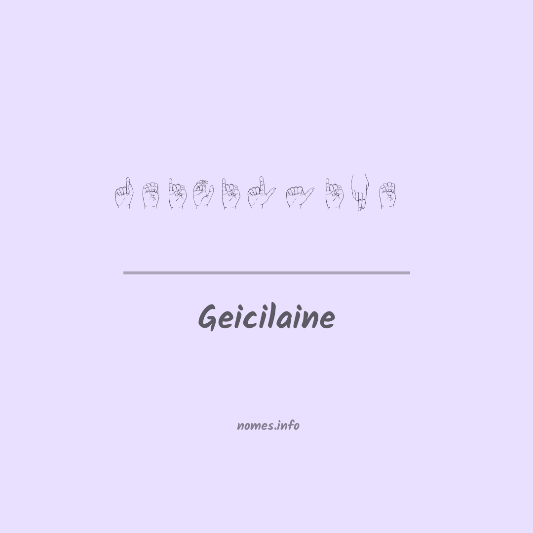 Geicilaine em Libras
