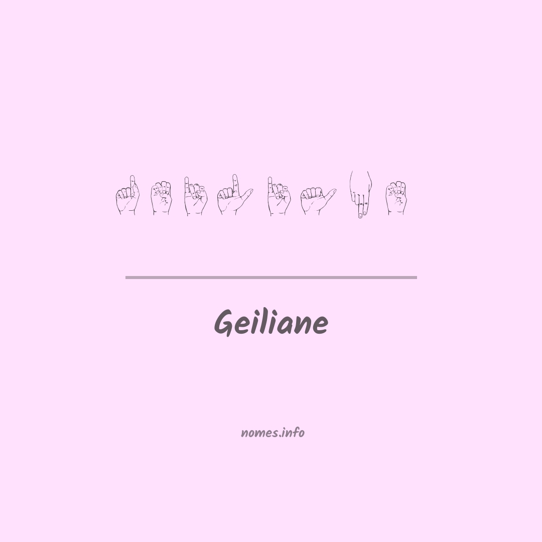 Geiliane em Libras