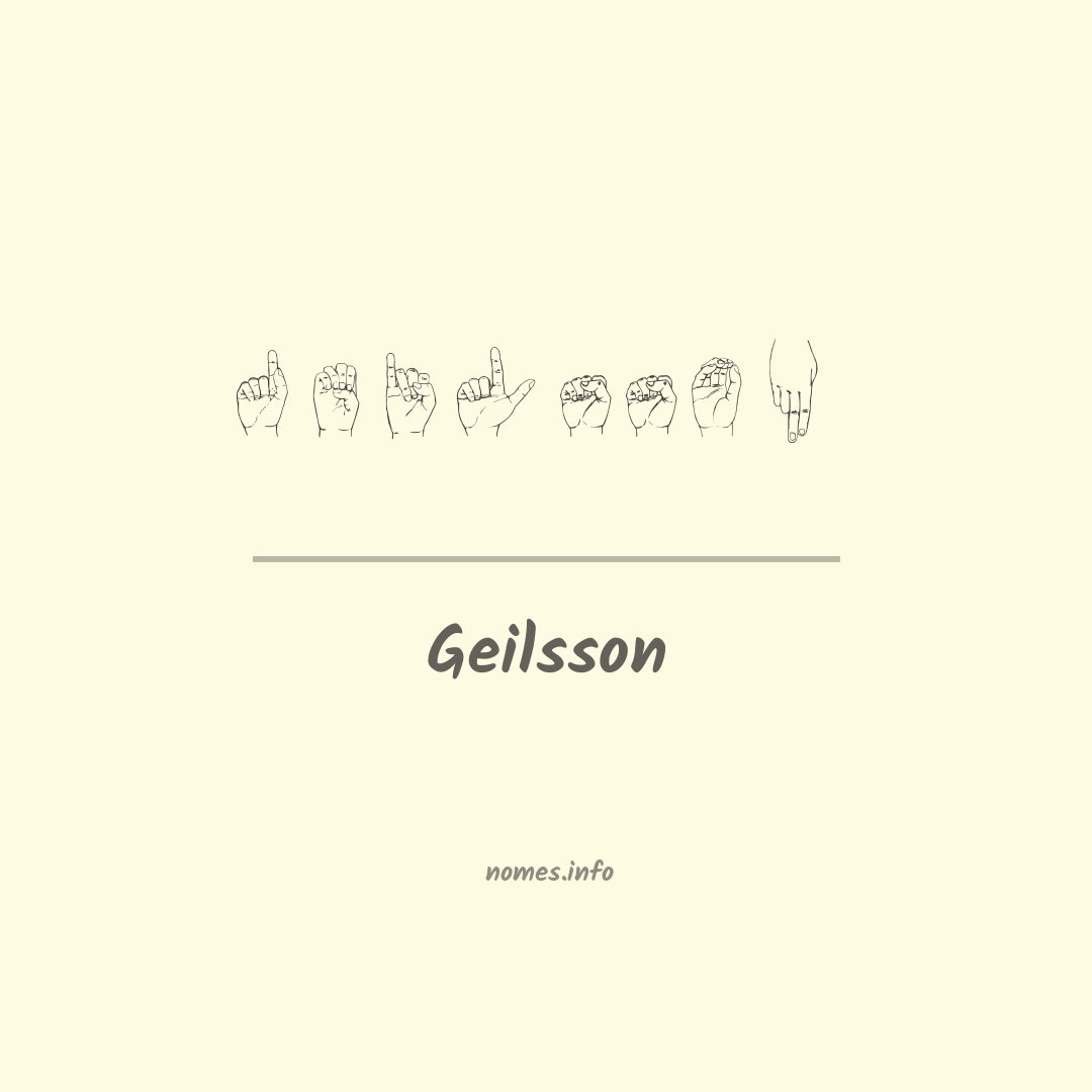 Geilsson em Libras