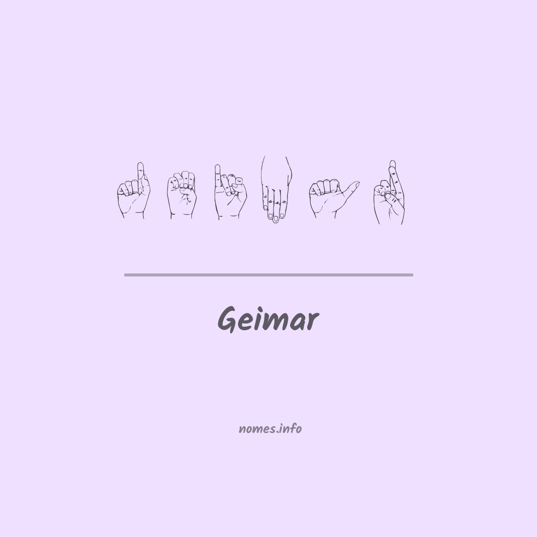 Geimar em Libras
