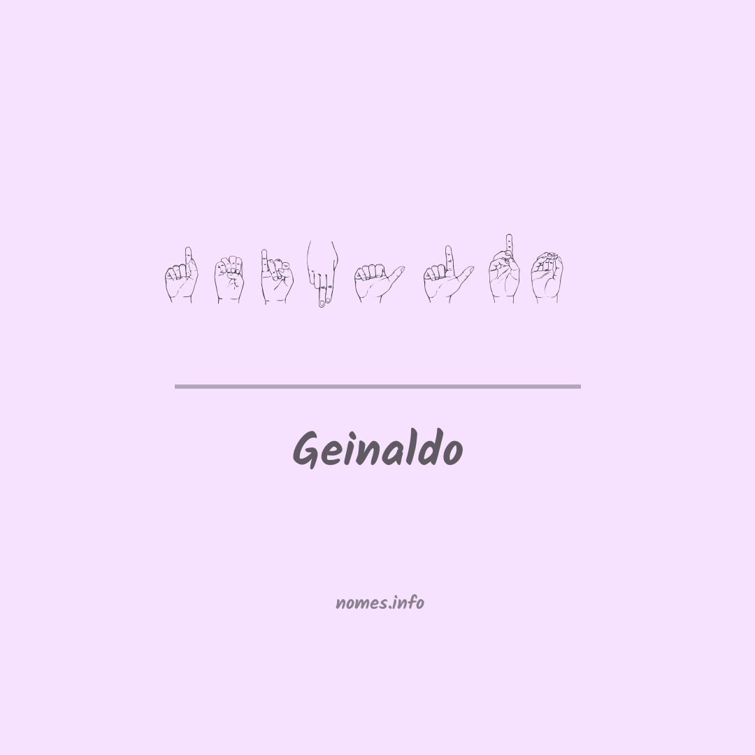 Geinaldo em Libras