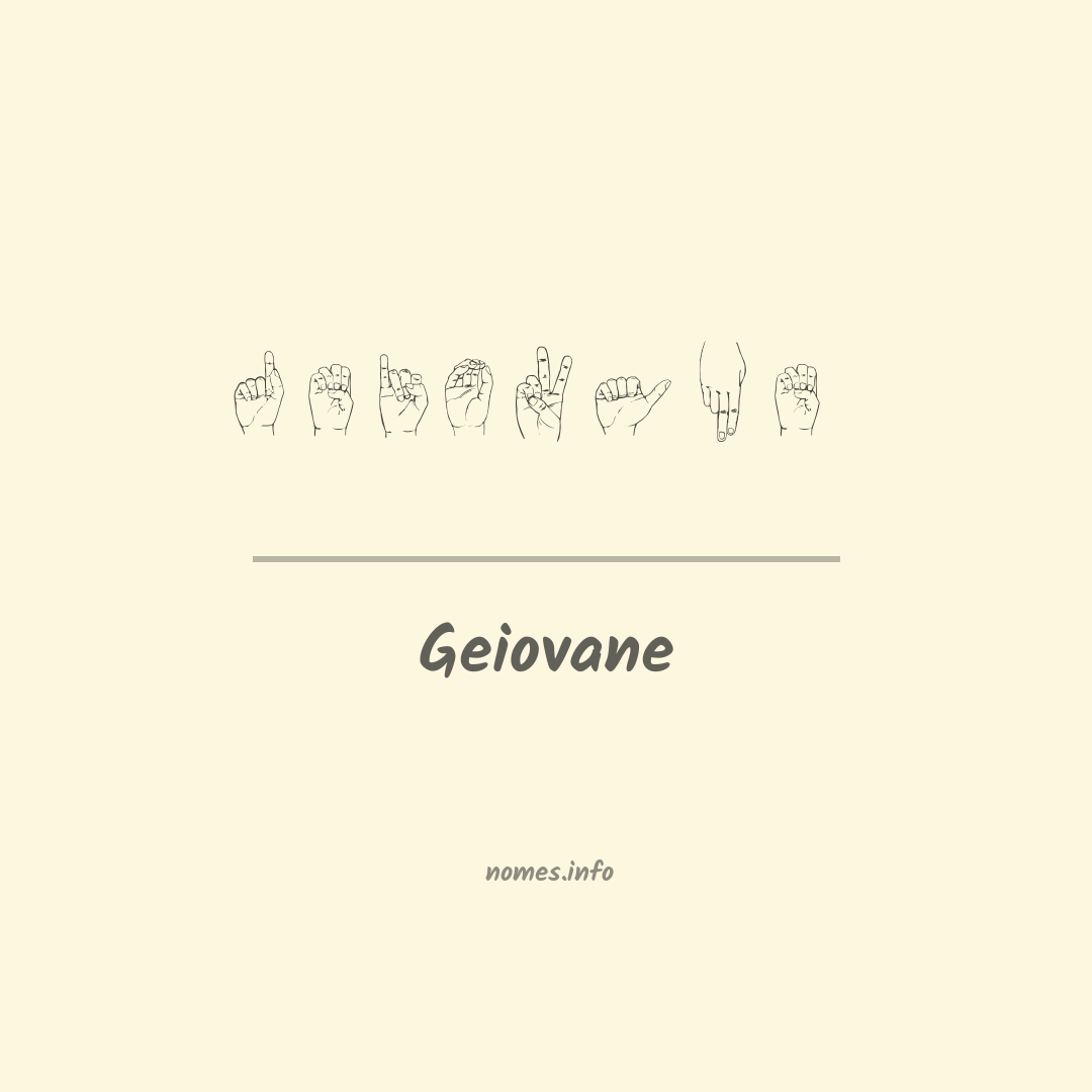 Geiovane em Libras