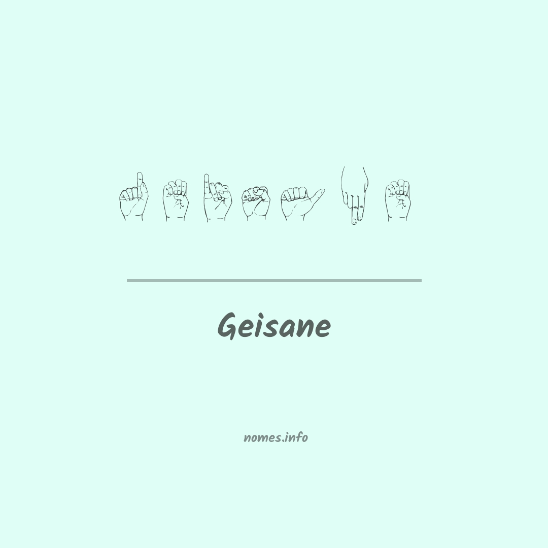 Geisane em Libras