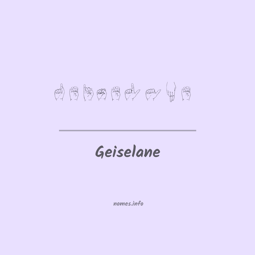 Geiselane em Libras