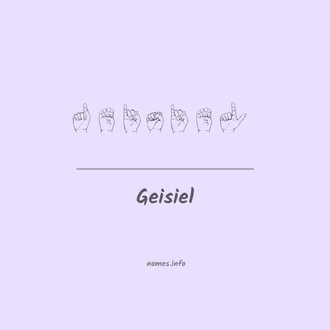 Geisiel em Libras